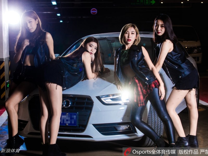 北控篮球宝贝新赛季写真：香车相伴，绽放力与美