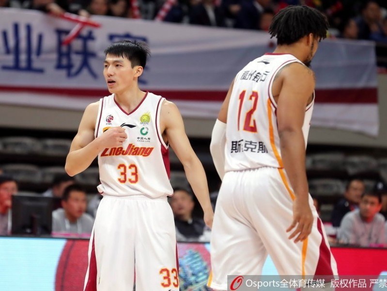 浙江双雄发威主场大胜吉林 本土双核联手轰54分导演三连胜